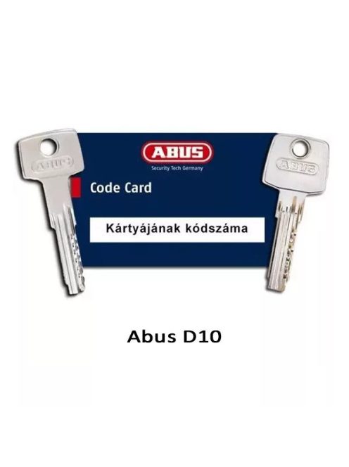 Kulcs gyártása kódkártya alapján - Abus D10