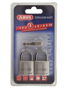Abus 727TI/30 TWINS Titalium lakat