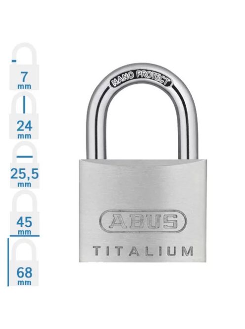 Abus 727TI/45 Titalium lakat