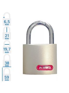 Abus 818/40 fúrt kulcsos lakat 3K
