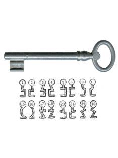 Spiáter kertkapu kulcs