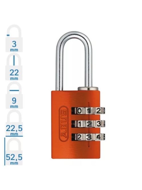 ABUS LAKAT 724/20 B narancssárga