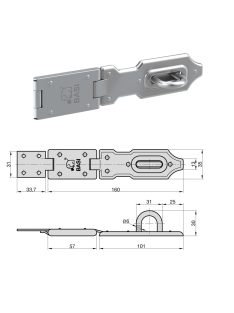 Basi SF10-160mm lakatpánt