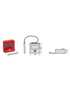 Basi NK215H tűzkulcstároló szekrény kalapáccsal